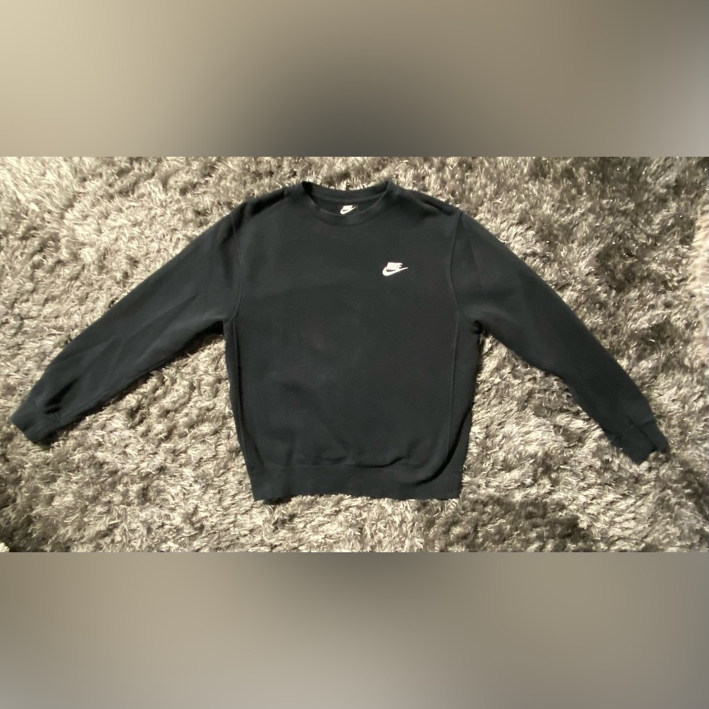 Nike Crewneck Sweatshirt, Black, Small